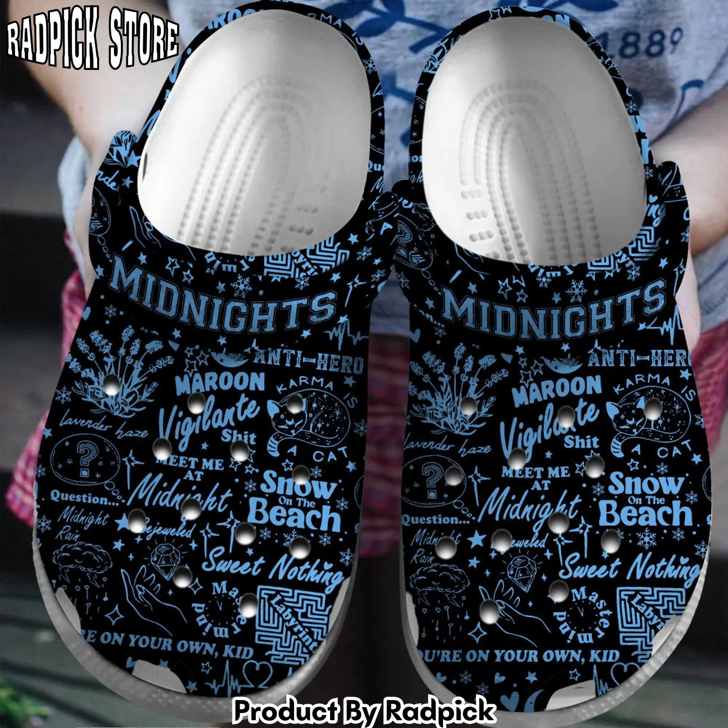 Radpick taylor swift music midnight clogs shoes comfortable for men women xan rp652869